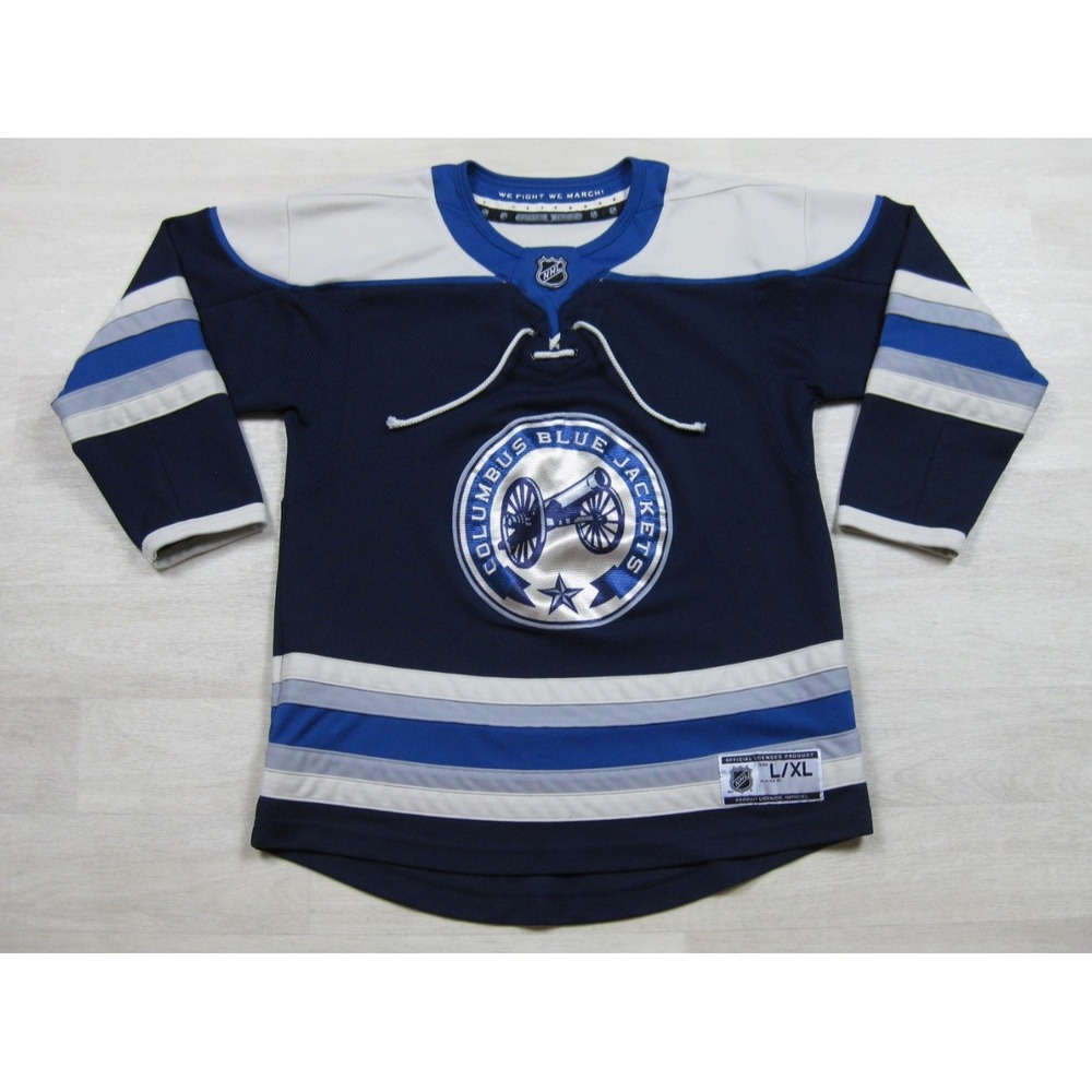Reebok Blue Jackets Alternative Hockey Jersey‎ Youth L / XL